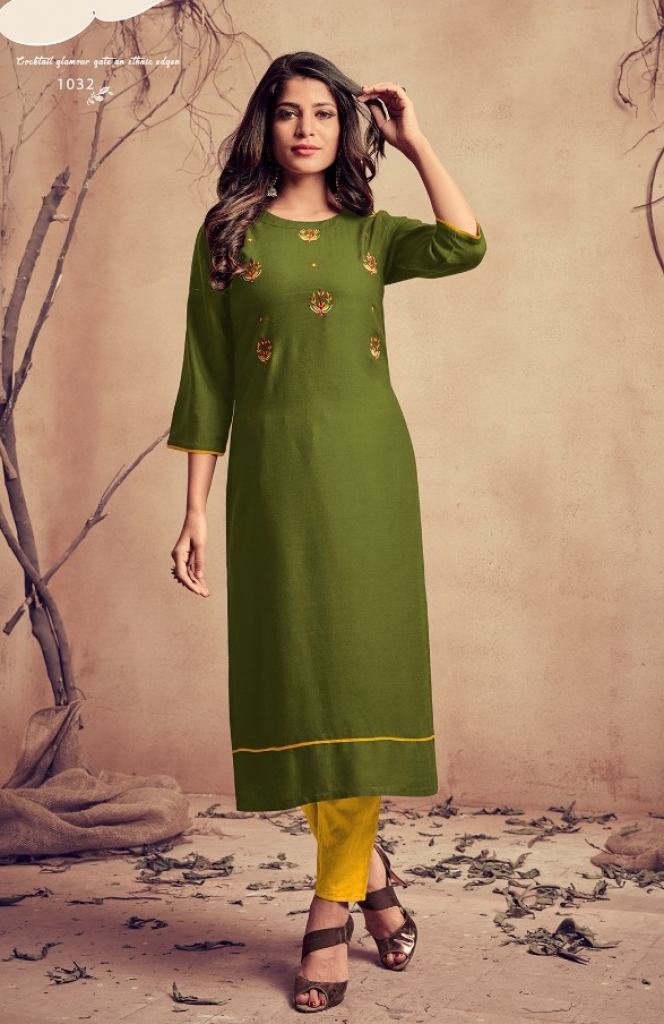 Lilly Somya Rayon Designer Embroidery Kurti catalog 