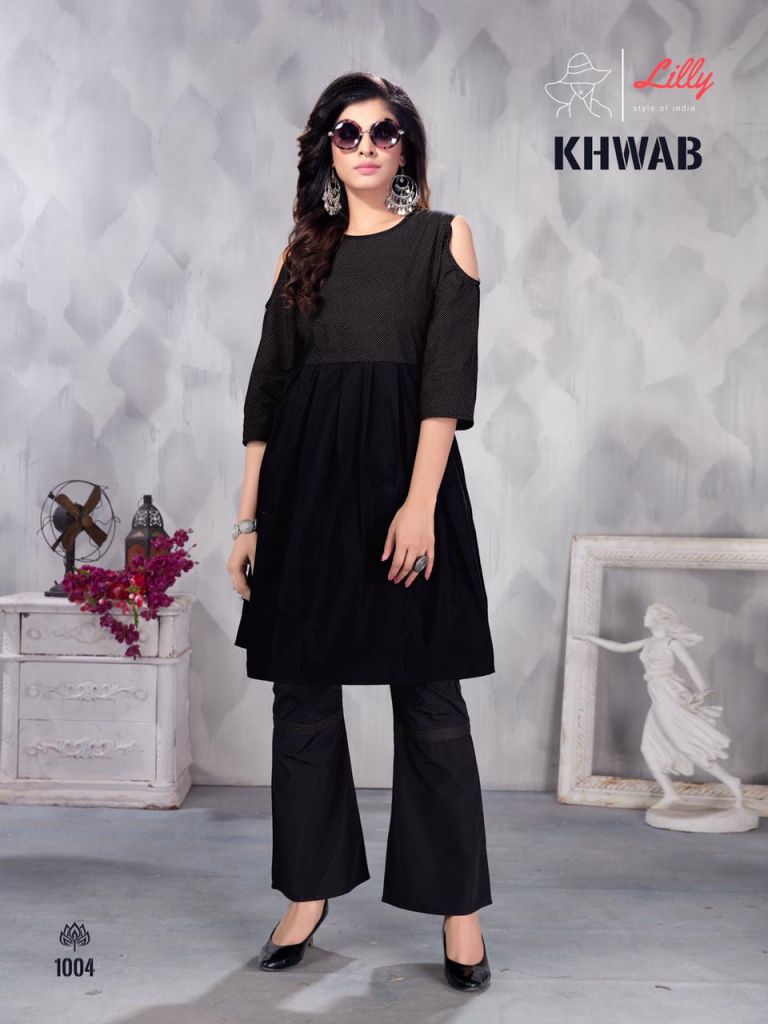  Lilly presents  Khwab Casual Wear Kurti  with bottom 