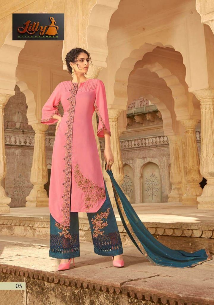 Lilly  presents Sampann Muslin Fancy Salwar Collection