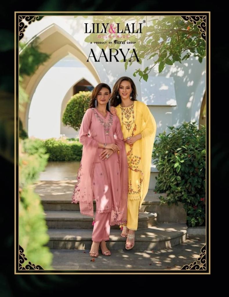 Lily And Lali Aarya Embroidery Ready Made Beautiful Festive  Wear Suit