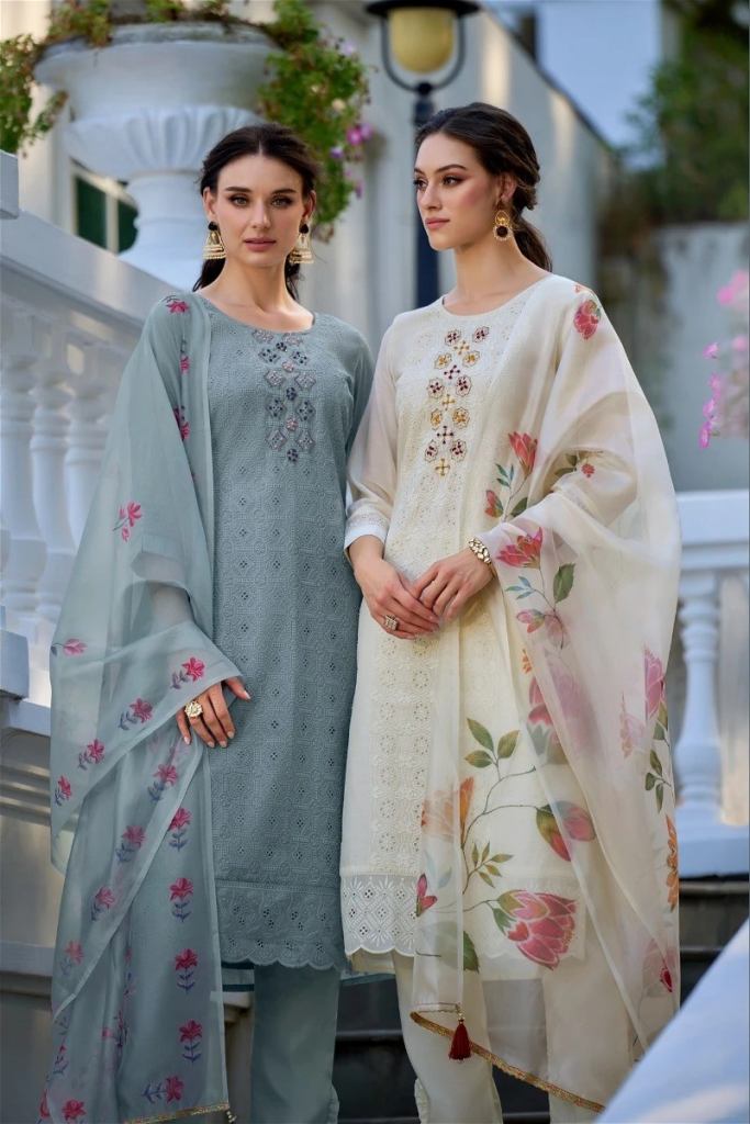 Lily And Lali Chikan Kari Vol 3 Silk Ready Made Collection