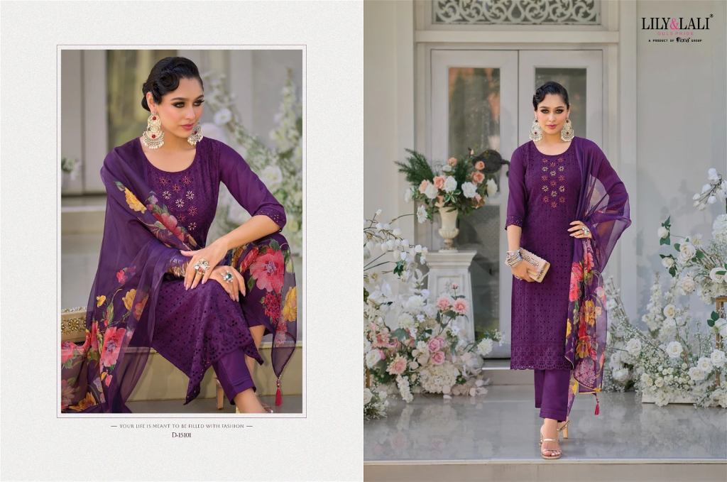 Buy Now Lily And Lali Karachi Milan Silk Kurti Bottom With Dupatta  Collection at wholesaletextile.in