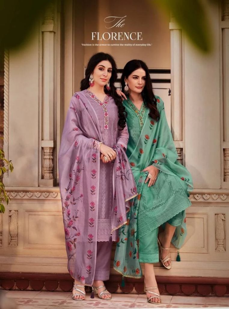 Lily And Lali Lucknowi Vol 3 Chanderi Kurti Bottom With Dupatta