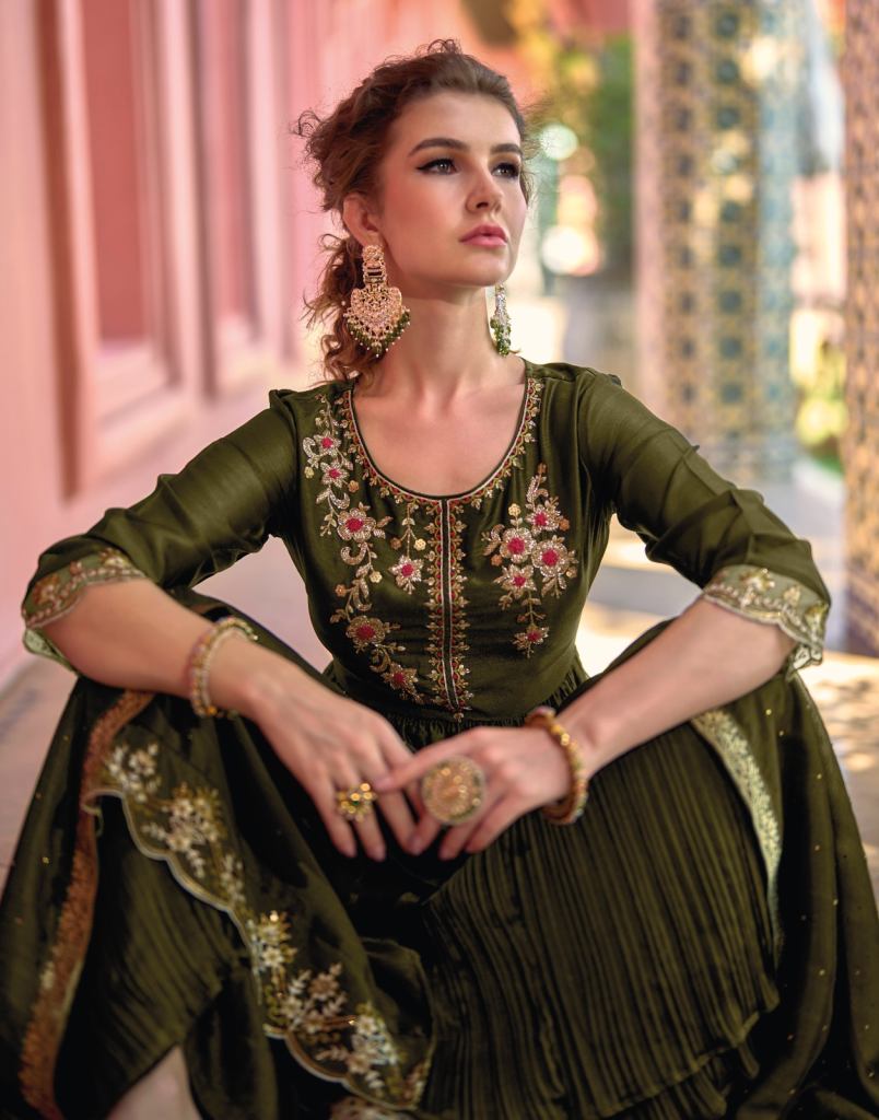 Buy Party Wear Rama Embroidery Work Georgette Pakistani Suit Online From  Surat Wholesale Shop