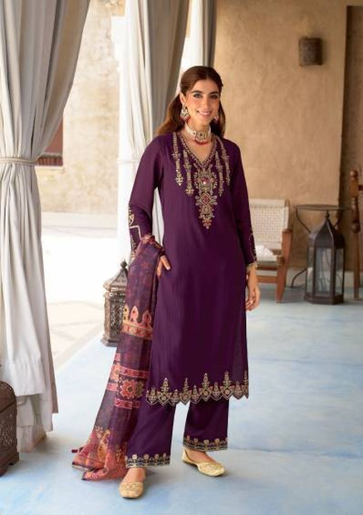Lily And Lali Mubarak  Kurti Bottom With Dupatta