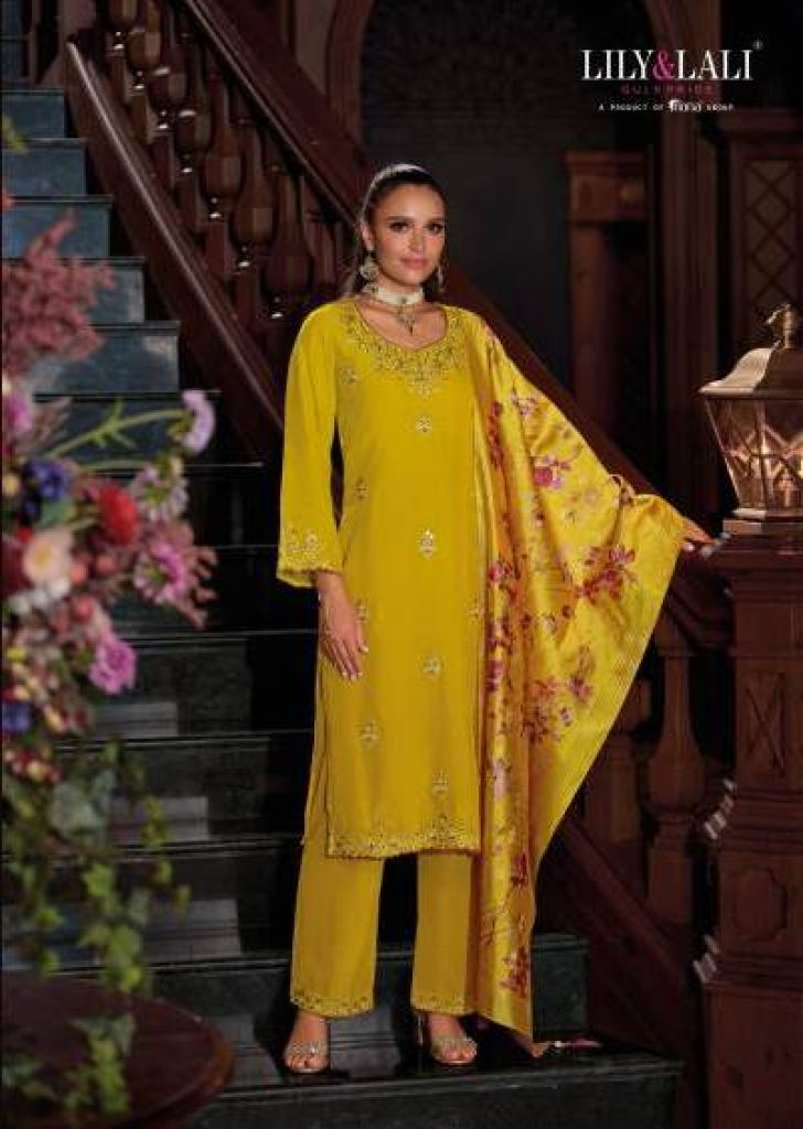 Lily And Lali Nazaare Kurti Bottom With Dupatta
