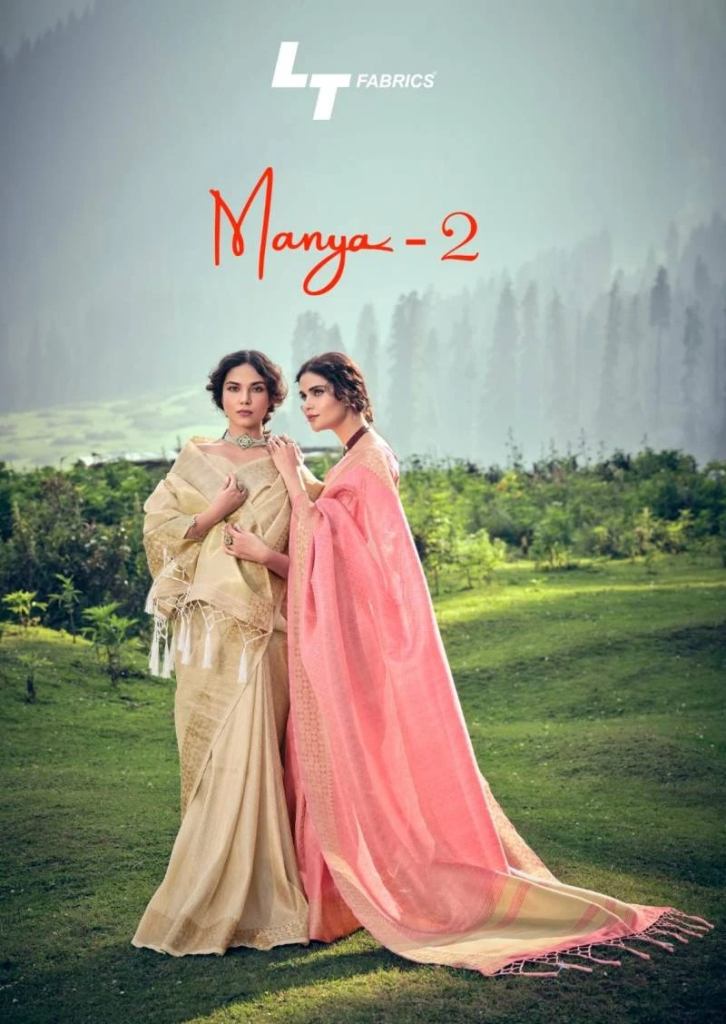 Lt Manya 2 Casual Linen Tissue Sarees