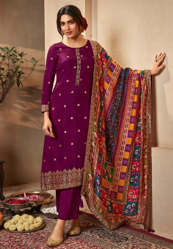 Lt Nitya Nayab Heavy Party Wear Dola Silk Salwar Suit Collection