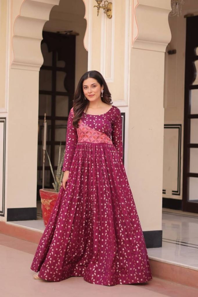 Luna Vol 60 Festive Wear Cotton Gown