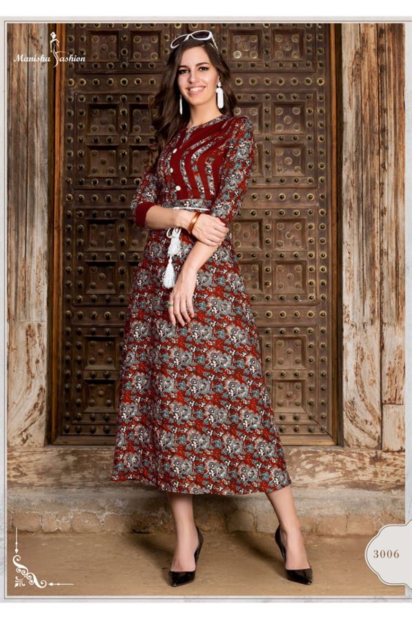 MISHTI Vol 3 by manisha fashion printed rayon kurtis 