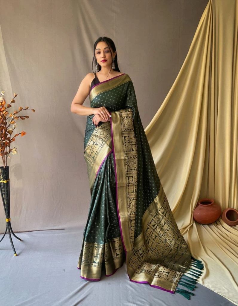 Maahi 122 Party Wear Zari Worked Banarasi Silk Sarees