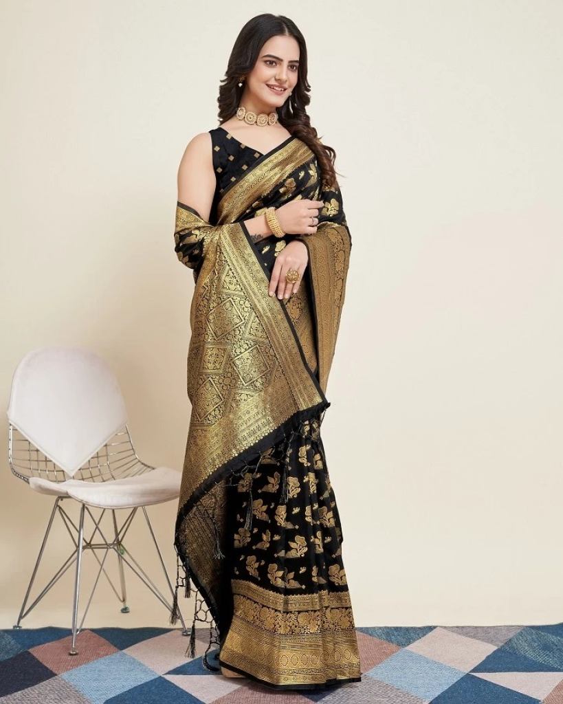 Maahi 134 Zari Woven Banarasi Silk Sarees