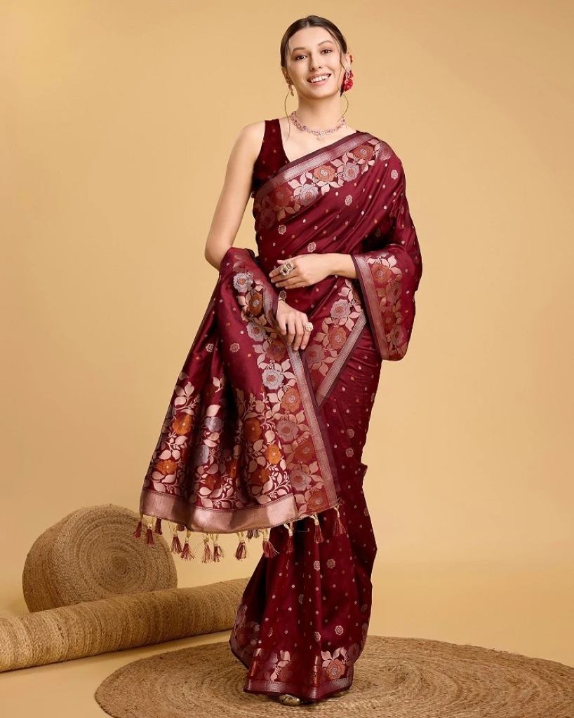 Maahi 143 Banarasi Silk Jari Weaving Wedding Sarees