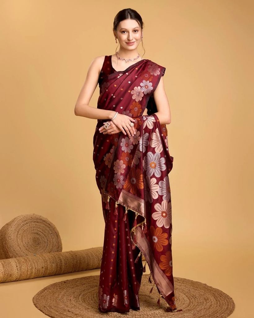Maahi 144 Celestial Silk Jari Weaving Party Saree Collection 