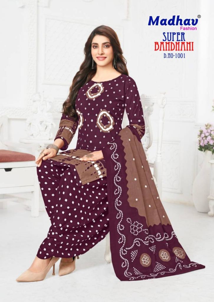 Madhav Super Bandhani Vol 1 Printed Dress Material