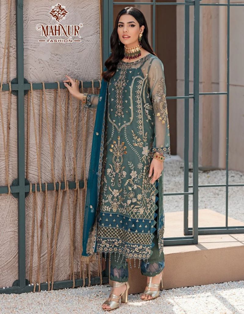 Mahnur 5001 Pakistani Designer Salwar Suits Collection
