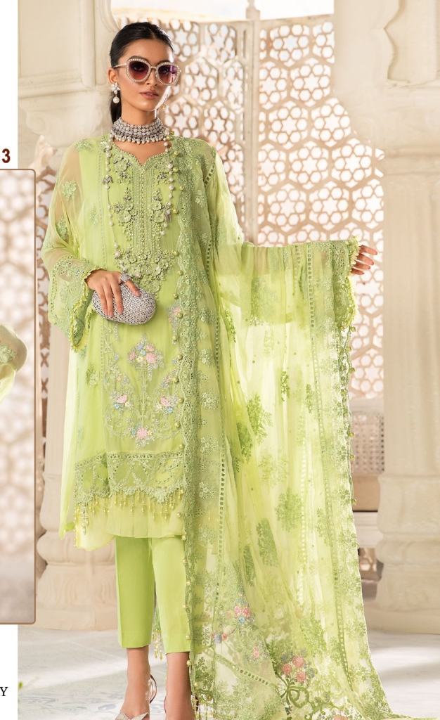 Mahnur Emaan Adeel Premium Collection Vol 3 Georgette Pakistani Suits