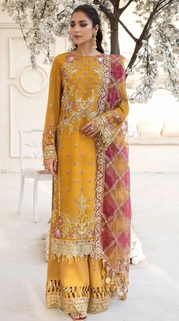 Mahnur M 103  Georgette Designer Salwar Suit Material 