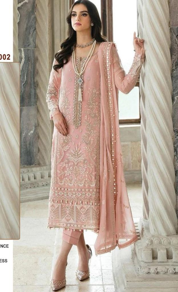 Mahnur Vol 34 Designer Georgette Embroidery Pakistani Salwar Kameez