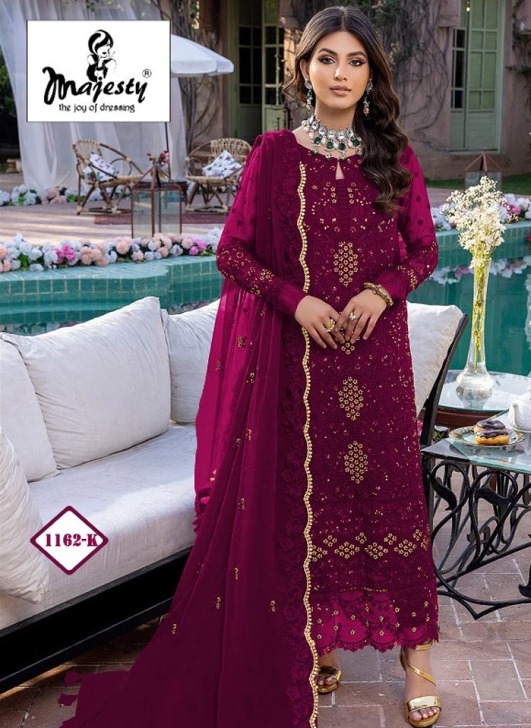 Majesty Satrangi  vol 3 Georgette Embroidery Designer  Pakistani Salwar Suits