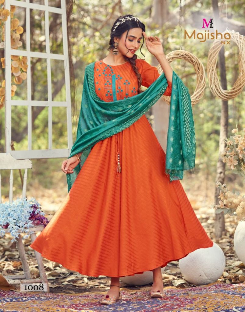 Majisha Nx Pankh  catalog  Fancy  Rayon Kurti With Dupatta 