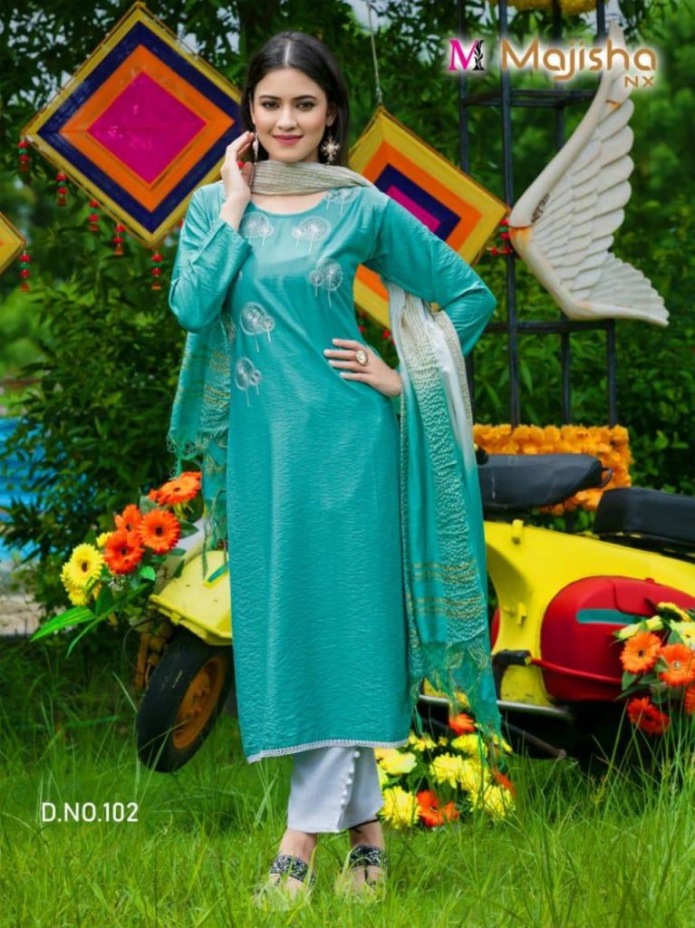 Majisha Nx Serina  vol 1 Viscose Embroidery Fancy Ready Made collection