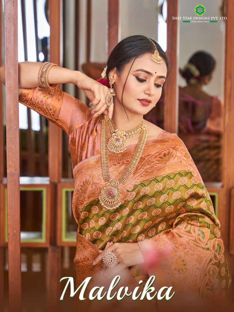 Malvika Wedding Wear Banarasi Silk Sarees Collection