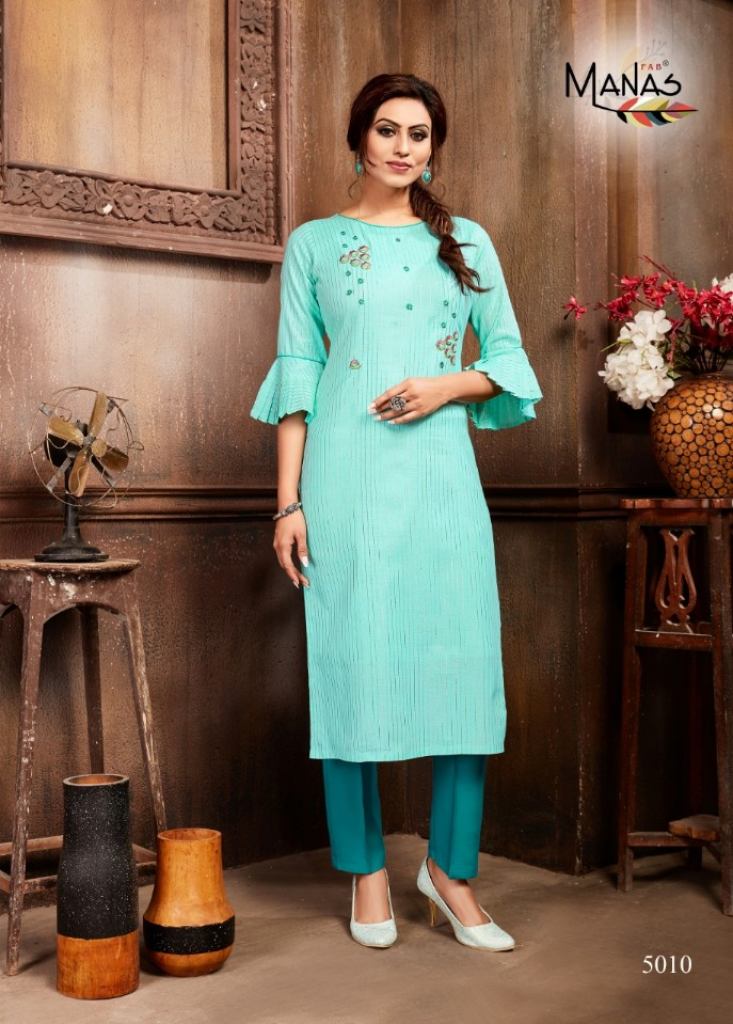 Manas  Presents Mitwa Vol  2 Stylish Straight Cut Kurti Collection