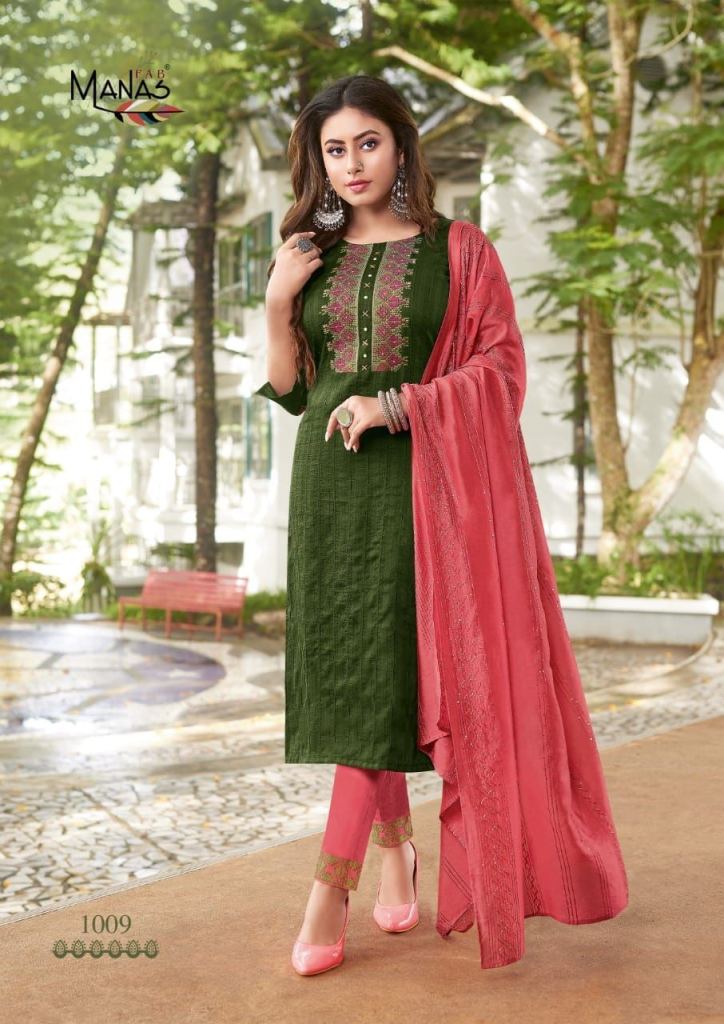 Manas Sparkle Vol 2 Designer Readymade Kurti bottom with Dupatta collection 