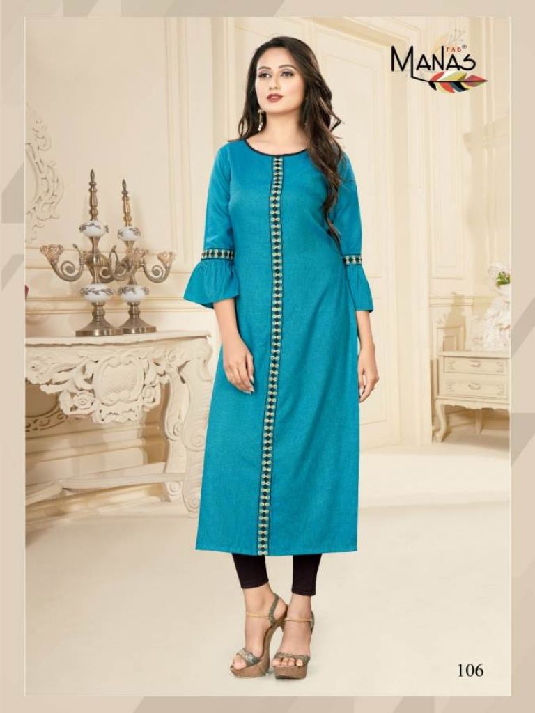 Manas  presents Priyal vol 7 Casual Wear Kurti Collection