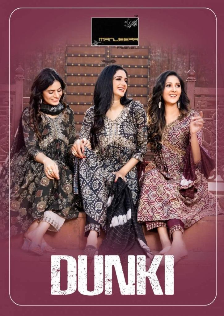 Manjeera Dunki Gorgeous Modal Printed Kurti Pant With Dupatta Salwar Suit 