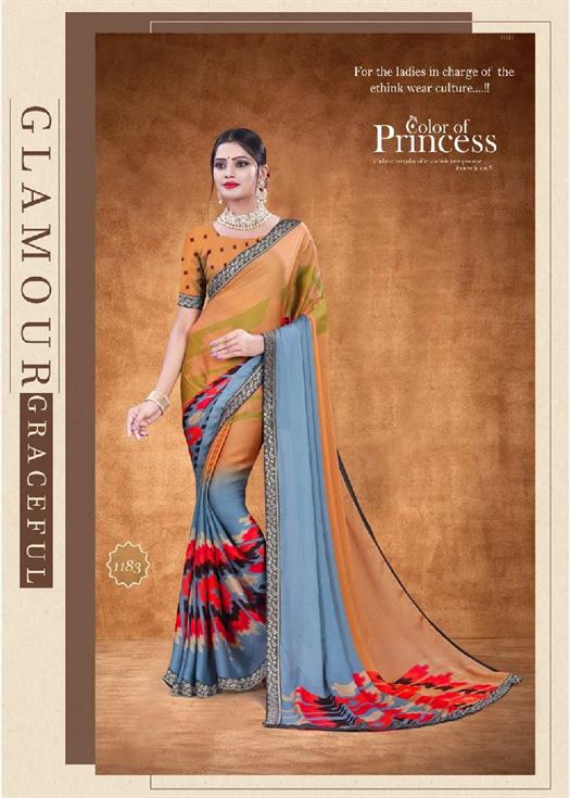  Manmeet  Weight less casual wear sarees catalogue