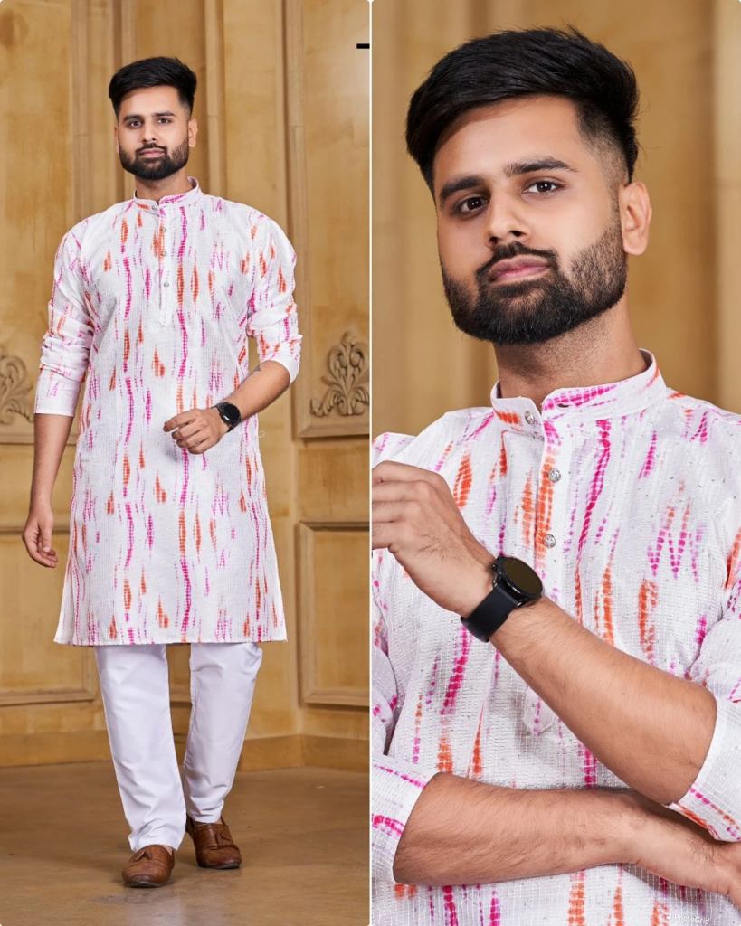 Manyavar 103 Party Wear Hit Prints Kurta