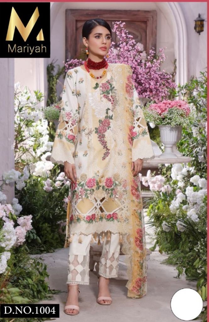 Mariyah Safinaz 1001 Karachi Cotton print  Dress Material Collection