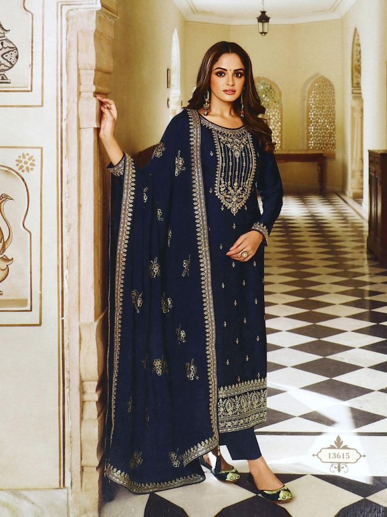 Master Colour 1012 Embroidery Designer Wear Salwar suit Collection