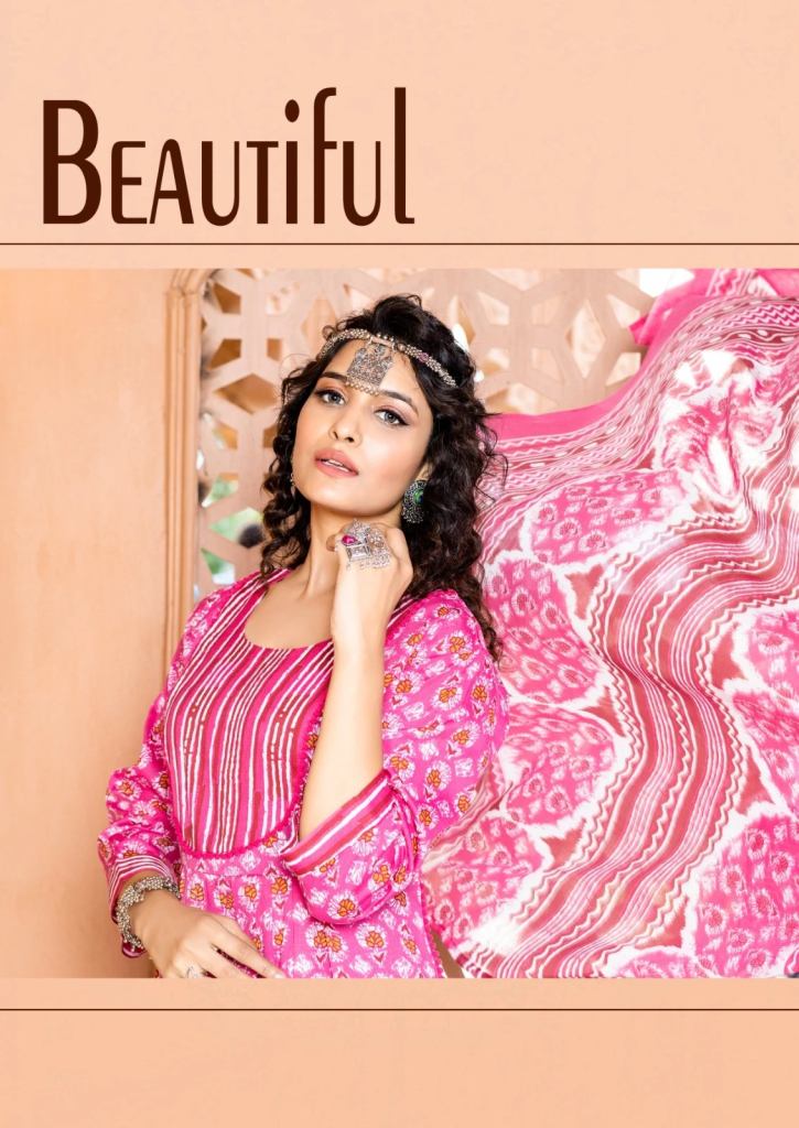 Master Icoin Two Tone Printed Naira Cut Kurti Sets