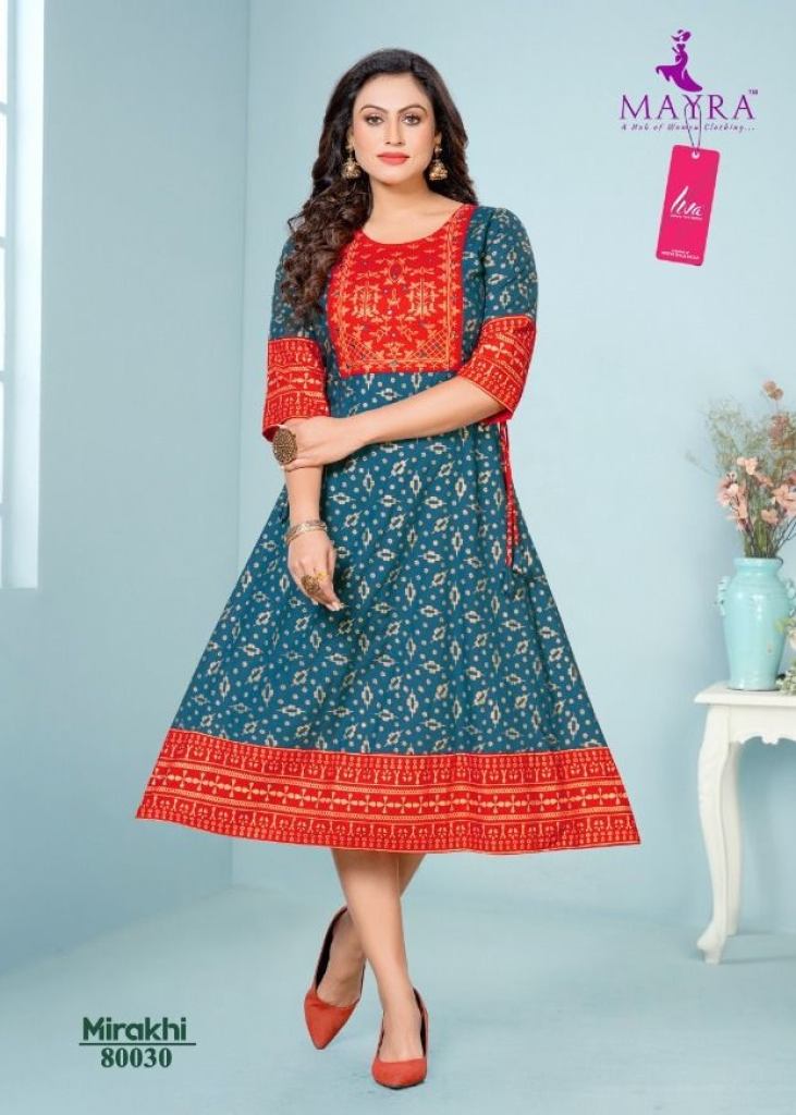 Mayra Mirakhi Ethnic Wear Anarkali Kurti Collection