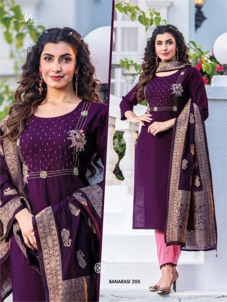 Buy Rama Banarasi Silk Weaving Churidar Salwar Suit  177505 