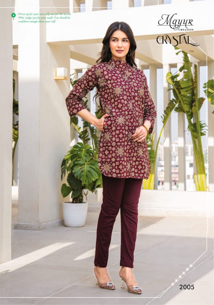 Mayur Crystal Vol 2 Fancy Printed Tunic Top 