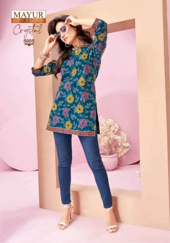 Mayur Crystal Vol 5 Printed Fancy Ladies Tops