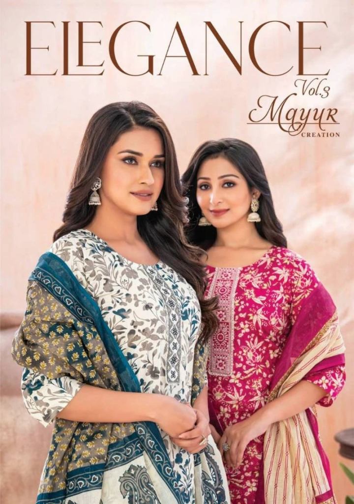 Mayur Elegance Vol 3 New Beautiful Cotton Dress Material Set