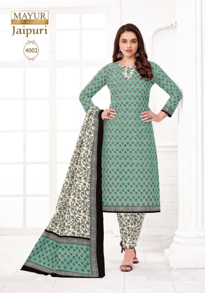 Buy COTTON HTHRANG Women's Unstitched Jaipuri Batik Hand Block Printed  Cotton Salwar Suit Dress Material With Chiffon Dupatta Online at Best  Prices in India - JioMart.