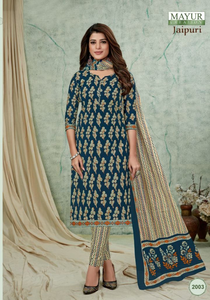 Authentic Jaipuri Printed Cotton Gown | Womens Fashion