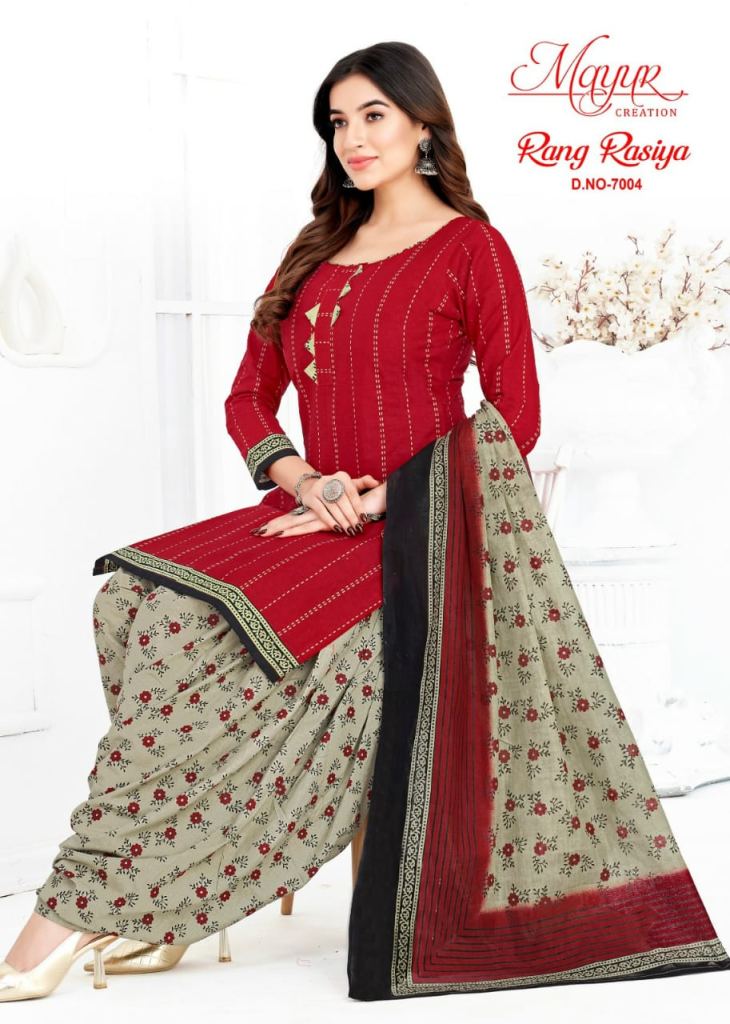 Mayur Rang Rasiya Vol 7 Dress Material
