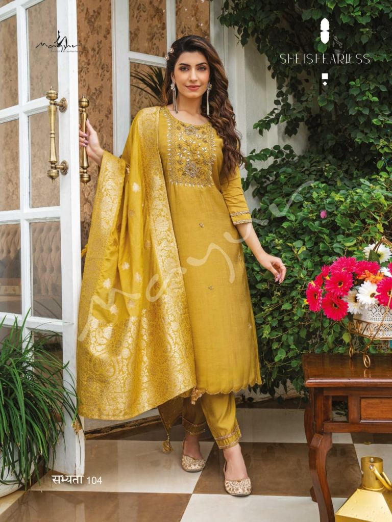 Mayur Sabhyata  Viscose Silk Fancy Ready-made Kurtis Collection Wholesale Price