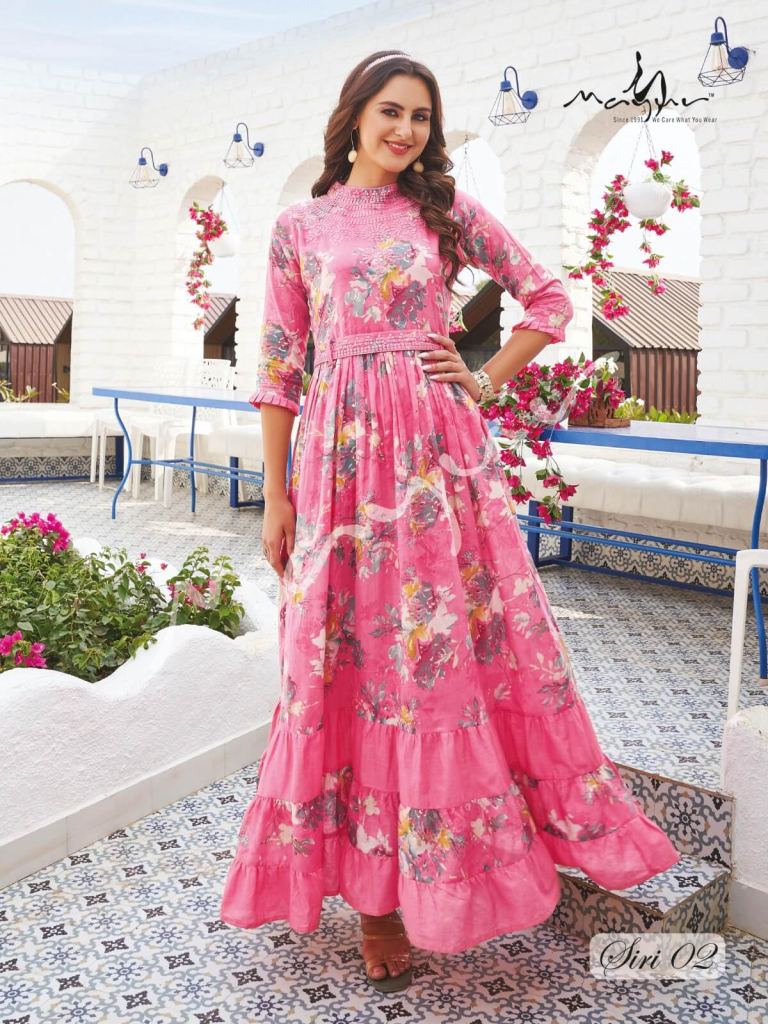 Mayur Siri Fancy Designer Long Anarkali Kurtis Collection