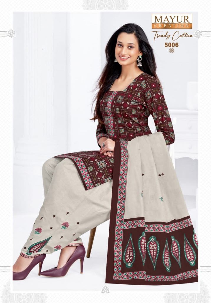 Mayur Trendy Cotton Vol 5 Printed Dress Material