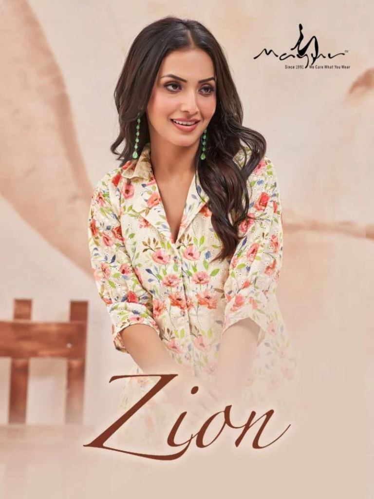 Mayur Zion 1  Cotton Chikankari  Western Wear Collection 