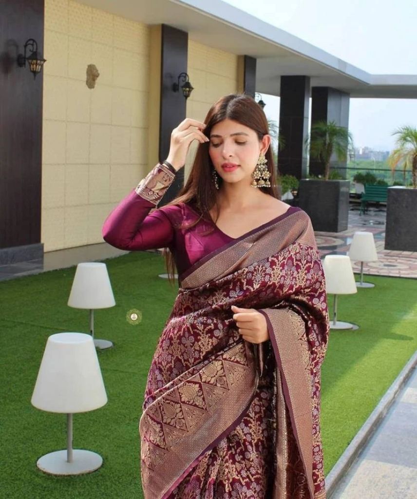Mc Soft Silk 6 Alluring Gorgeous Kanjivaram Silk Saree With Beautiful Pallu