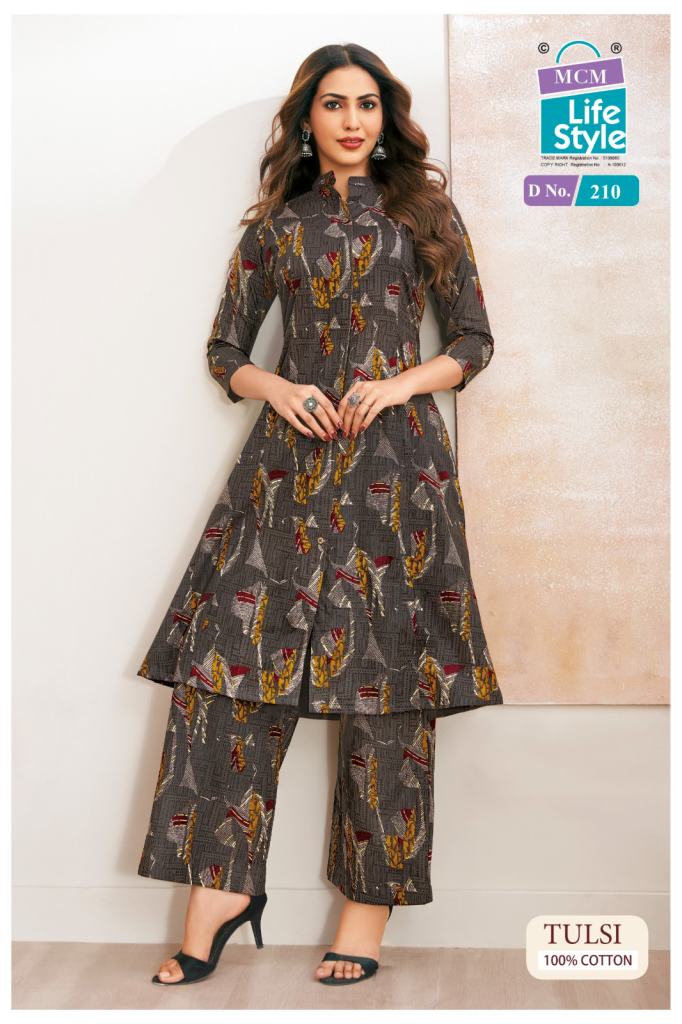 Mcm Tulsi Vol 2 Printed A Line Kurti With Bottom